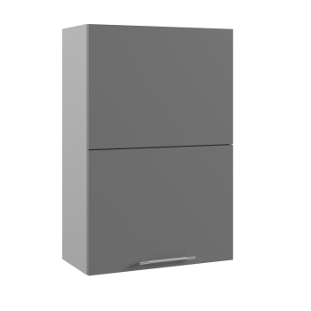 Арка ВПГПМ 600 шкаф верхний с подъемным механизмом высокий (Штукатурка белая/корпус Серый) в Большой Ирбе - bolshaya-irba.mebel54.com | фото