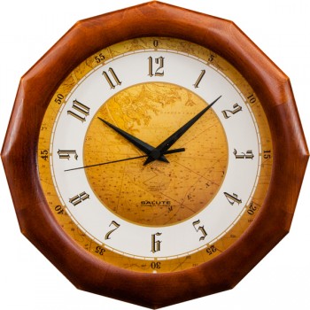 Часы настенные ДС-ДБ28-128 КАРТА в Большой Ирбе - bolshaya-irba.mebel54.com | фото