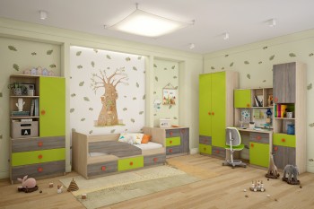 Детская комната Пуговка в Большой Ирбе - bolshaya-irba.mebel54.com | фото