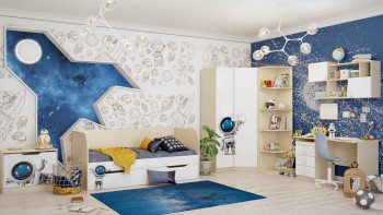 Детская комната Санни (Белый/корпус Клен) в Большой Ирбе - bolshaya-irba.mebel54.com | фото