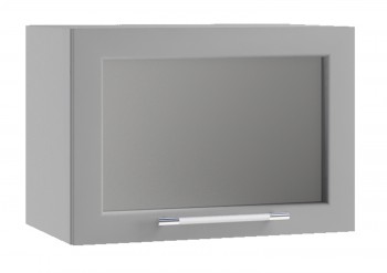 Гарда ПГС 500 шкаф верхний горизонтальный со стеклом Белый в Большой Ирбе - bolshaya-irba.mebel54.com | фото