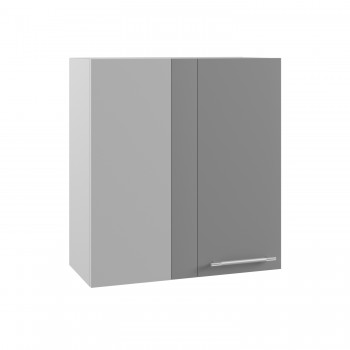 Гарда ПУ 650 шкаф верхний угловой (Белый/корпус Серый) в Большой Ирбе - bolshaya-irba.mebel54.com | фото