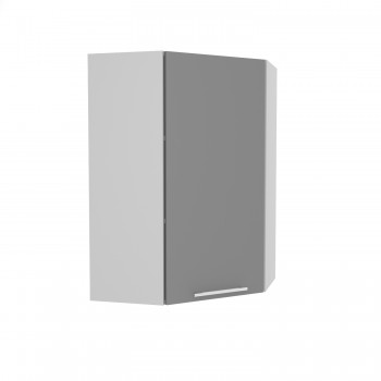 Гарда ВПУ 600 шкаф верхний угловой высокий (Белый патина/корпус Серый) в Большой Ирбе - bolshaya-irba.mebel54.com | фото