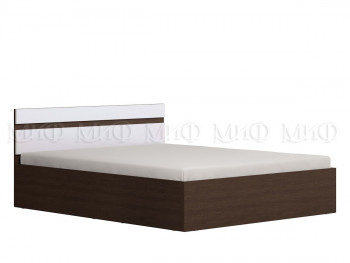Ким кровать 1,4 (Венге/белый глянец) в Большой Ирбе - bolshaya-irba.mebel54.com | фото