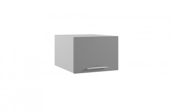 Корато ГПГФ 500 шкаф верхний горизонтальный с фрезеровкой (Кварц черный/корпус Серый) в Большой Ирбе - bolshaya-irba.mebel54.com | фото