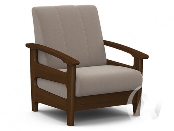 Кресло для отдыха Омега (орех лак/CATANIA COCOA) в Большой Ирбе - bolshaya-irba.mebel54.com | фото