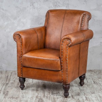 Кресло кожаное Лофт Чарльз в Большой Ирбе - bolshaya-irba.mebel54.com | фото