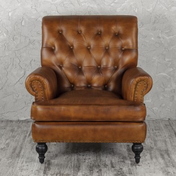 Кресло кожаное Чарльз в Большой Ирбе - bolshaya-irba.mebel54.com | фото