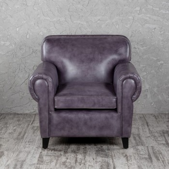 Кресло кожаное Элегант (Фиолетовый) в Большой Ирбе - bolshaya-irba.mebel54.com | фото