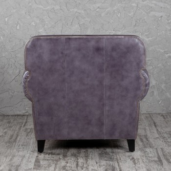 Кресло кожаное Элегант (Фиолетовый) в Большой Ирбе - bolshaya-irba.mebel54.com | фото