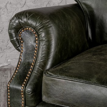 Кресло кожаное Лофт Аристократ (ширина 1070 мм) в Большой Ирбе - bolshaya-irba.mebel54.com | фото