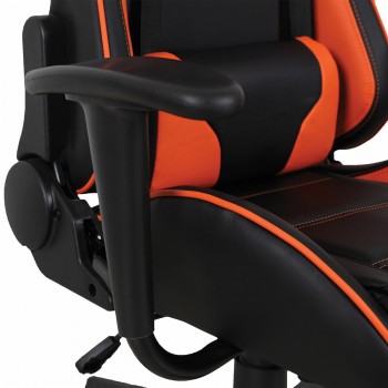 Кресло компьютерное BRABIX GT Racer GM-100 (черный, оранжевый) в Большой Ирбе - bolshaya-irba.mebel54.com | фото
