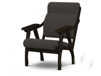 Кресло Вега-10 (венге лак/ULTRA GRAFIT) в Большой Ирбе - bolshaya-irba.mebel54.com | фото