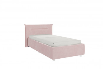 Кровать 0.9 Альба с основанием (Нежно-розовый велюр) в Большой Ирбе - bolshaya-irba.mebel54.com | фото
