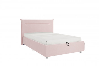 Кровать 1,2 Альба (Нежно-розовый велюр/под-мех) в Большой Ирбе - bolshaya-irba.mebel54.com | фото
