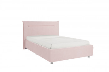 Кровать 1,2 Альба с основанием (Нежно-розовый велюр) в Большой Ирбе - bolshaya-irba.mebel54.com | фото