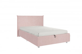 Кровать 1,2 Квест (Нежно-розовый велюр/под-мех) в Большой Ирбе - bolshaya-irba.mebel54.com | фото