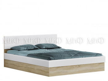 Кровать 1,4 спальня Фортуна (Дуб сонома/белый глянец) в Большой Ирбе - bolshaya-irba.mebel54.com | фото