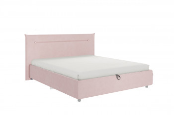 Кровать 1,6 Альба (Нежно-розовый велюр/под-мех) в Большой Ирбе - bolshaya-irba.mebel54.com | фото