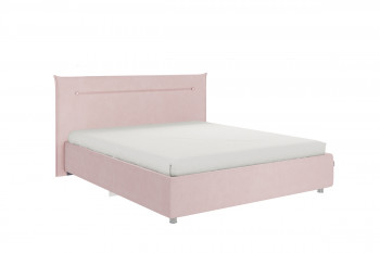 Кровать 1,6 Альба с основанием (Нежно-розовый велюр) в Большой Ирбе - bolshaya-irba.mebel54.com | фото