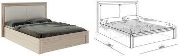 Кровать 1,6 Глэдис (М32) с подъемным механизмом Распродажа в Большой Ирбе - bolshaya-irba.mebel54.com | фото