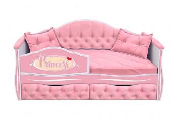 Кровать 160 серии Иллюзия 2 ящика 15 Бледно-розовый (подушки) в Большой Ирбе - bolshaya-irba.mebel54.com | фото