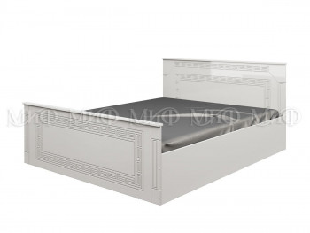 Кровать Афина-1 1,6 м (Белый/Белый глянец) в Большой Ирбе - bolshaya-irba.mebel54.com | фото