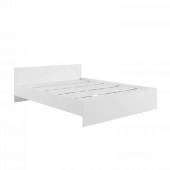 Кровать без ящ. М1400 Мадера Белый в Большой Ирбе - bolshaya-irba.mebel54.com | фото