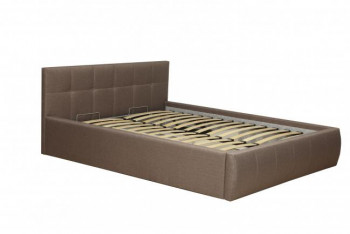 Кровать "Диана" ш. 1400 (Н=1010мм) (жаккард шоколад) в Большой Ирбе - bolshaya-irba.mebel54.com | фото