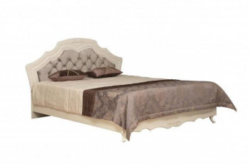 Кровать двойная "Кантри" (вудлайн кремовый/патина/ортопед/1820) в Большой Ирбе - bolshaya-irba.mebel54.com | фото