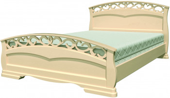 Кровать Грация-1 из массива сосны 1400*2000 Орех в Большой Ирбе - bolshaya-irba.mebel54.com | фото