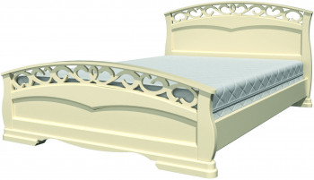 Кровать Грация-1 из массива сосны 1400*2000 Орех в Большой Ирбе - bolshaya-irba.mebel54.com | фото