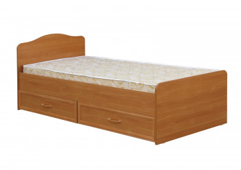 Кровать одинарная с ящиками 800-1 без матраса (круглые спинки) Вишня Оксфорд в Большой Ирбе - bolshaya-irba.mebel54.com | фото