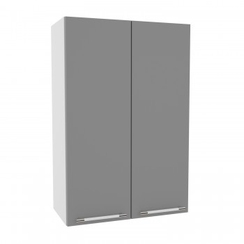 Лофт ВП 600 шкаф верхний высокий (Штукатурка белая/корпус Серый) в Большой Ирбе - bolshaya-irba.mebel54.com | фото