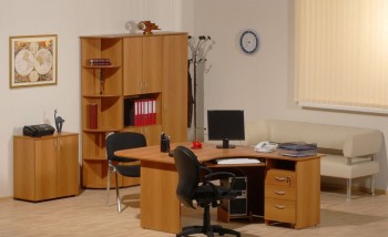 Мебель для персонала Рубин 42 Светлый миланский орех в Большой Ирбе - bolshaya-irba.mebel54.com | фото