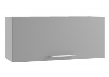 Монца ПГ 800 Шкаф верхний горизонтальный (Мрамор Арктик/корпус Серый) в Большой Ирбе - bolshaya-irba.mebel54.com | фото