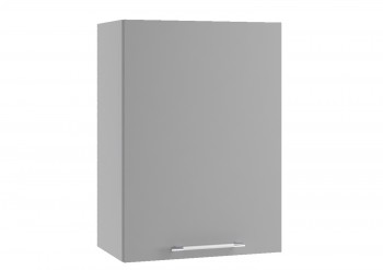 Монца ВП 500 шкаф верхний высокий (Белый софт/корпус Серый) в Большой Ирбе - bolshaya-irba.mebel54.com | фото