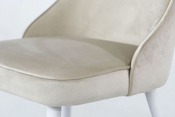 Набор стульев Милан 2 шт (пломбир велюр/белый) в Большой Ирбе - bolshaya-irba.mebel54.com | фото