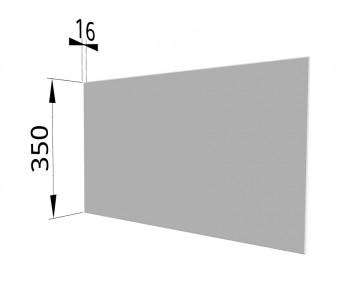 Панель торцевая (для шкафа горизонтального глубокого) ГПГ Ройс (Белый софт) в Большой Ирбе - bolshaya-irba.mebel54.com | фото