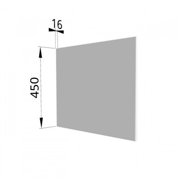 Панель торцевая (для шкафа горизонтального глубокого высокого) ГВПГ Ройс (Белый софт) в Большой Ирбе - bolshaya-irba.mebel54.com | фото