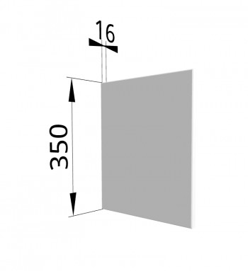 Панель торцевая (для шкафа горизонтального) ПГ Ройс (Белый софт) в Большой Ирбе - bolshaya-irba.mebel54.com | фото