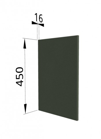 Панель торцевая (для шкафа горизонтального высокого) ВПГ Квадро (Оливково-зеленый) в Большой Ирбе - bolshaya-irba.mebel54.com | фото