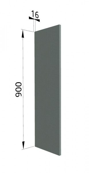Панель торцевая ВП Квадро (для шкафа верхнего высокого) Нарцисс в Большой Ирбе - bolshaya-irba.mebel54.com | фото