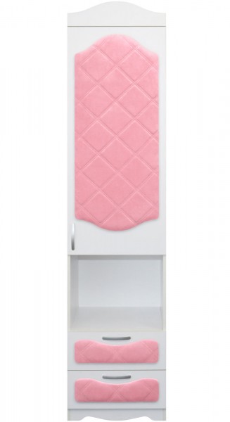Пенал с ящиками серии Иллюзия 36 Светло-розовый в Большой Ирбе - bolshaya-irba.mebel54.com | фото