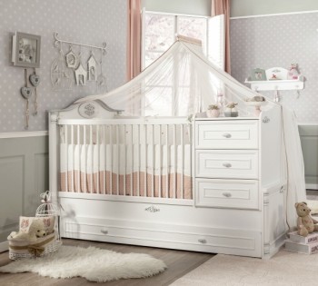 ROMANTIC BABY Детская кровать-трансформер 20.21.1015.00 в Большой Ирбе - bolshaya-irba.mebel54.com | фото
