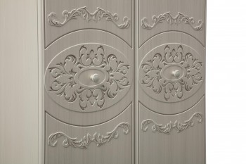 Шкаф 2-х дверный комбинированный "Каролина" (патина) в Большой Ирбе - bolshaya-irba.mebel54.com | фото