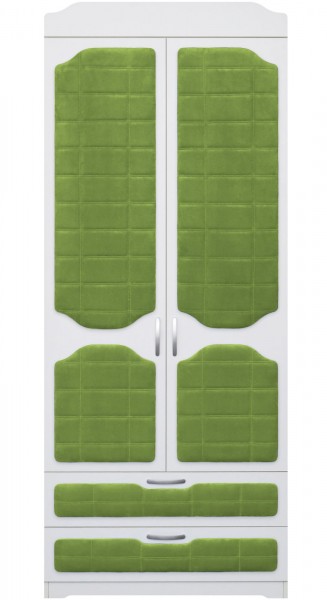 Шкаф 2-х створчатый с ящиками серии Спорт 76 Зелёный в Большой Ирбе - bolshaya-irba.mebel54.com | фото