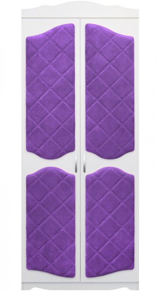 Шкаф 2-х створчатый серии Иллюзия 32 фиолетовый в Большой Ирбе - bolshaya-irba.mebel54.com | фото