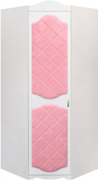 Шкаф угловой Иллюзия 36 Светло-розовый в Большой Ирбе - bolshaya-irba.mebel54.com | фото