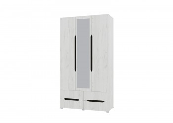 Шкаф 3-х створчатый с ящиками и зеркалом Вега (Прованс) в Большой Ирбе - bolshaya-irba.mebel54.com | фото